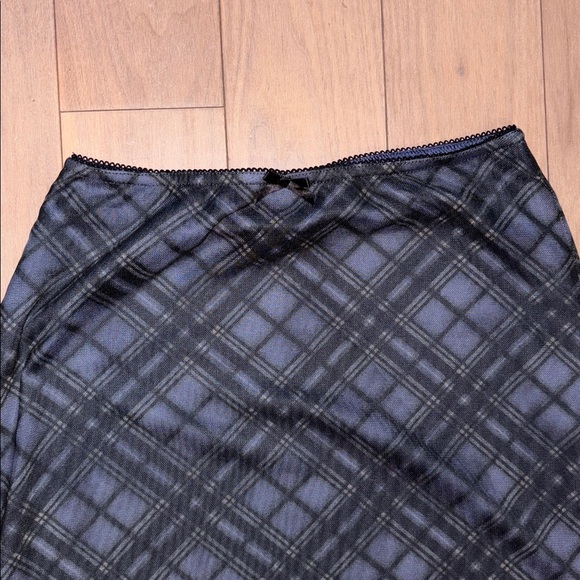 Urban Outfitters Camilla Mesh Plaid Maxi Skirt - Picture 5 of 7